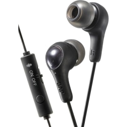 JVC Gumy Gamer HA-FX7G-B Earset - Stereo - Mini-phone (3.5mm) - Wired - 6 Ohm - 10 Hz - 20 kHz - Earbud - Binaural - In-ear - 3.25 ft Cable - Black