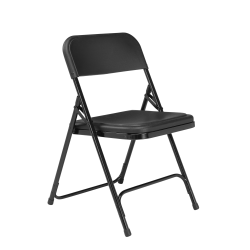 National Public Seating 800 Series Plastic Folding Chairs, Black, Set Of 52 Chairs