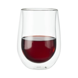 Zwilling Sorrento Double-Wall Red Wine Glass Set, 12 Oz, Clear, Set Of 2 Glasses
