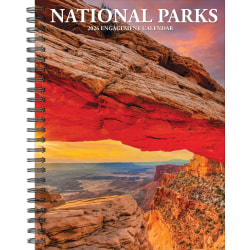 2026 Willow Creek Press Weekly Engagement Calendar, 6-1/2" x 8-1/2", Parks Paradise, January To December, 54659