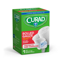CURAD® Prosorb Rolled Gauze, 2" x 90", White, Pack Of 24