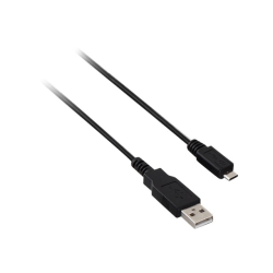 V7 - USB cable - USB (M) to Micro-USB Type B (M) - USB 2.0 - 3 ft - black