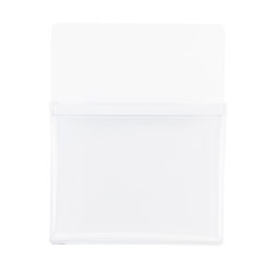 Office Depot® Brand Magnetic Storage Pouches, 8-1/2" x 11", Clear, Pack Of 6 Pouches