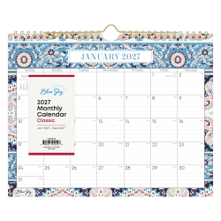2027 Blue Sky Cocorrina Monthly Wall Calendar, 11x8.75, 0%, Cocorrina, Jan-Dec, RY27