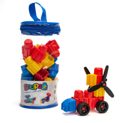 Snapo Jr. Building Blocks, Junior Builder's Kit, 40 Pieces