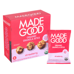 Made Good Strawberry Granola Minis, 0.85 Oz, Total Qty 30