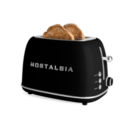 Nostalgia Classic Retro 2-Slice Toaster, Black, Total Qty 1