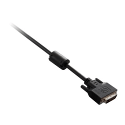 V7 - DVI cable - dual link - DVI-D (M) to DVI-D (M) - 6 ft - black