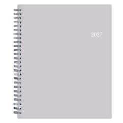 2027 Passages Solid Gray Weekly/Monthly Planner 7x9
