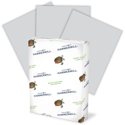 Hammermill® Super-Premium Color Copy Paper, Gray, Letter (8.5" x 11"), 500 Sheets Per Ream, 20 Lb, 30% Recycled
