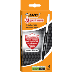 BIC Prevaguard Mechanical Pencil with antimicrobial additive  0.7mm Point #2 4Pk