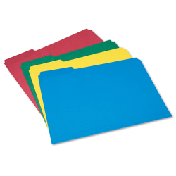 SKILCRAFT® Color File Folders, 1/3 Cut, Letter Size, Assorted Colors, Pack Of 24 (AbilityOne 7530-01-484-0006)