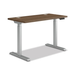 HON Coordinate Electric Adjustable Height Standing Desk, 58"W x 28"D, Pinnacle/Silver