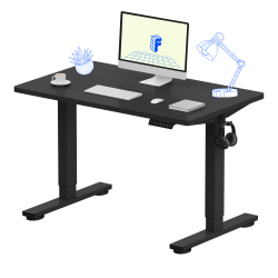 FlexiSpot E2 Electric 42"W Adjustable Height Standing Desk, Black