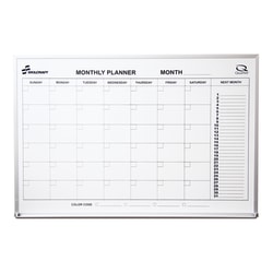 SKILCRAFT Monthly Planner Wall Board, 24" x 36" (AbilityOne 7520-01-484-5263)