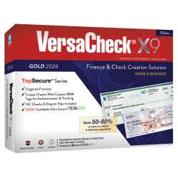 VersaCheck X9 Gold, 2024, 3 Users, For Windows®, CD/Product Key