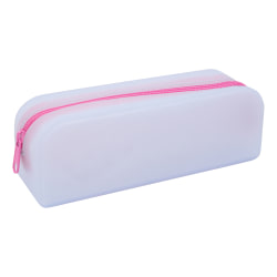 Office Depot® Brand Silicone Pencil Pouch, 2-3/8" x 7-7/8", Lavender