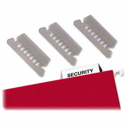 SKILCRAFT® Hanging File Folder Tabs, 1/5 Cut, Pack of 25