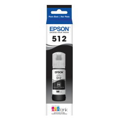 Epson® 512 EcoTank® Photo Black Ink Bottle, T512120-S
