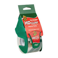 Duck® HD Clear™ Heavy-Duty Packaging Tape, With Dispenser, 1.88" x 40 Yd., Clear