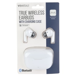 Vivitar True Wireless Earbuds, White, NIL8002-WHT-STK-24