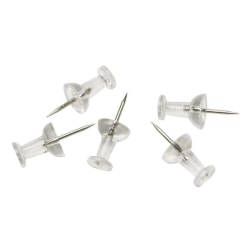 SKILCRAFT Clear Pushpins, Box Of 100 (AbilityOne 7510-00-940-0935)