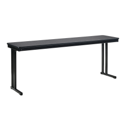 National Public Seating Max Seating Folding Table, 29"H x 18"W x 96"D, Cantilever/Carbon EV Gray