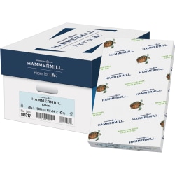 Hammermill® Colors Printer & Copy Pape, Blue, Legal (8.5" x 14"), 5000 Sheets Per Case, 20 Lb, Case Of 10 Reams