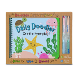 The Pencil Grip Daily Doodler Reusable Activity Book, Sea Life