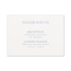 Custom Shaped Wedding & Event Reception Cards, 4-7/8" x 3-1/2", Passionate Monogram, Box Of 25 Cards