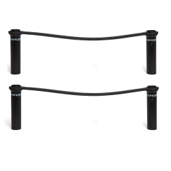 Bouncyband Chair Bands for Extra-Wide School Desks, 3-7/16" x 6-1/2", Black, Pack Of 2 Bands