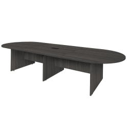 Regency Legacy Melamine Oval Conference Table, 29"H x 168"W x 52"D, Ash Gray