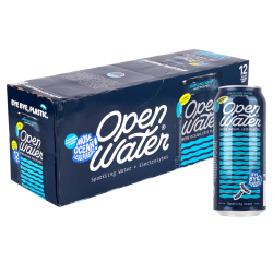 Open Water Sparkling Water Tallgirl Cans, 16 Oz, Case Of 12 Cans