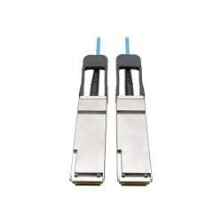 Tripp Lite QSFP+ to QSFP+ Active Optical Cable - 40Gb, AOC, M/M, Aqua, 5 m (16.4 ft.) - 16.40 ft Fiber Optic Network Cable for Switch, Server, Router, Network Device - Aqua