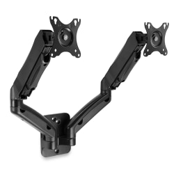 Mount-It MI-766 Dual Monitor Wall Mount, 4"H x 17"W x 3-1/2"D, Black