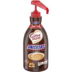 Coffee mate Snickers Flavored Liquid Creamer Pump - Snicker Flavor - 50.72 fl oz (1.50 L) - 1EachBottle