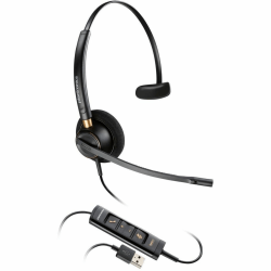 Poly EncorePro 515 Monoaural With USB-A Headset, Mono, Over-The-Head, On-Ear, Monaural, Supra-aural, Black, 783R0AA