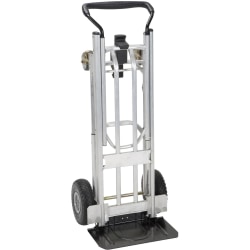 Cosco 4-in-1 Folding Series Hand Truck - 1000 lb Capacity - 4 Casters - x 18.7" Width x 19.7" Depth x 48.3" Height - Black - 1 Each