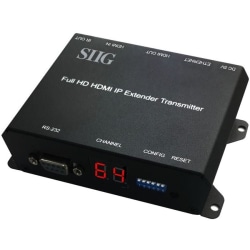 Full HD HDMI Extender over IP with PoE/RS-232 & IR Encoder