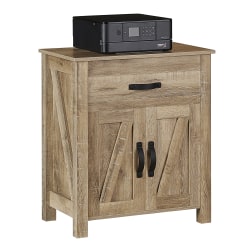 Realspace® Plank 30"H x 26-11/16"W x 15-11/16"D Storage Cabinet/Printer Stand, Coastal Oak