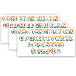 Eureka 4" Deco Letters, Adventurer, 179 Letters Per Pack, Set Of 3 Packs