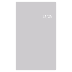 2025-2026 Blue Sky Monthly Stapled Planner, 3-5/8" x 6-1/8", Gray, January To December