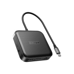 HyperDrive USB4 Mobile Dock, 8/10"H x 3-3/10"W x 3-3/10"D, Gray, HD583
