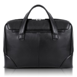 McKlein Harpswell Dual Compartment Briefcase with 17" Laptop Pocket, Black