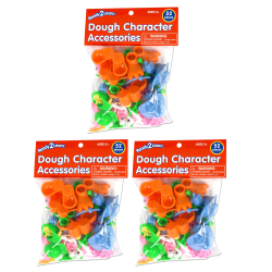 READY 2 LEARN Dough Character Accessories, 52 Per Pack, Set Of 3 Packs