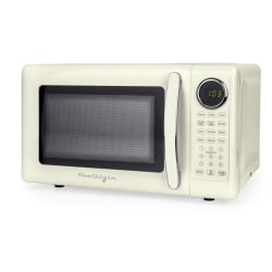 Nostalgia Retro 0.7 Cu. Ft. Countertop Microwave, Ivory, Total Qty 1
