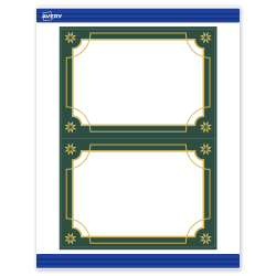 Avery® Printable Christmas Invitation Cards with Sure Feed® Technology, 5" x 7", Matte White, 20/PK, S00FDGPRMWC10