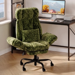 Bestier 44" Ergonomic Fabric Big and Tall High-Back Massage Reclining Executive Office Chair, Green, Total Qty 1