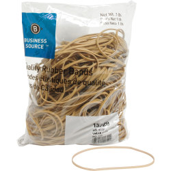 Business Source Quality Rubber Bands - Size: #117B - 7" Length x 0.1" Width - Sustainable - 200 / Pack - Rubber - Crepe