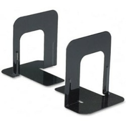 Universal Standard Economy Metal Bookend - 5" x 4.75" x 5.25" - Steel - Black